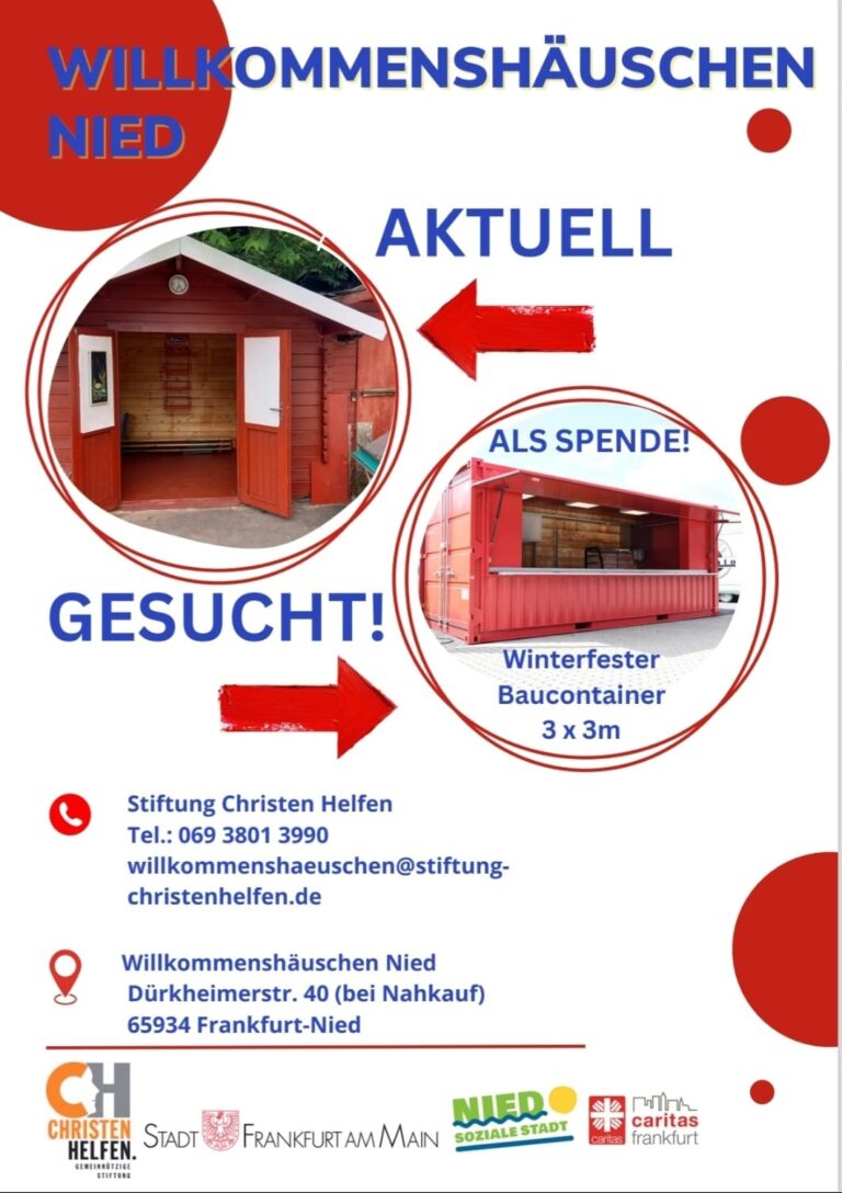 ❗Spendenaufruf: Winterfester Baucontainer gesucht❗